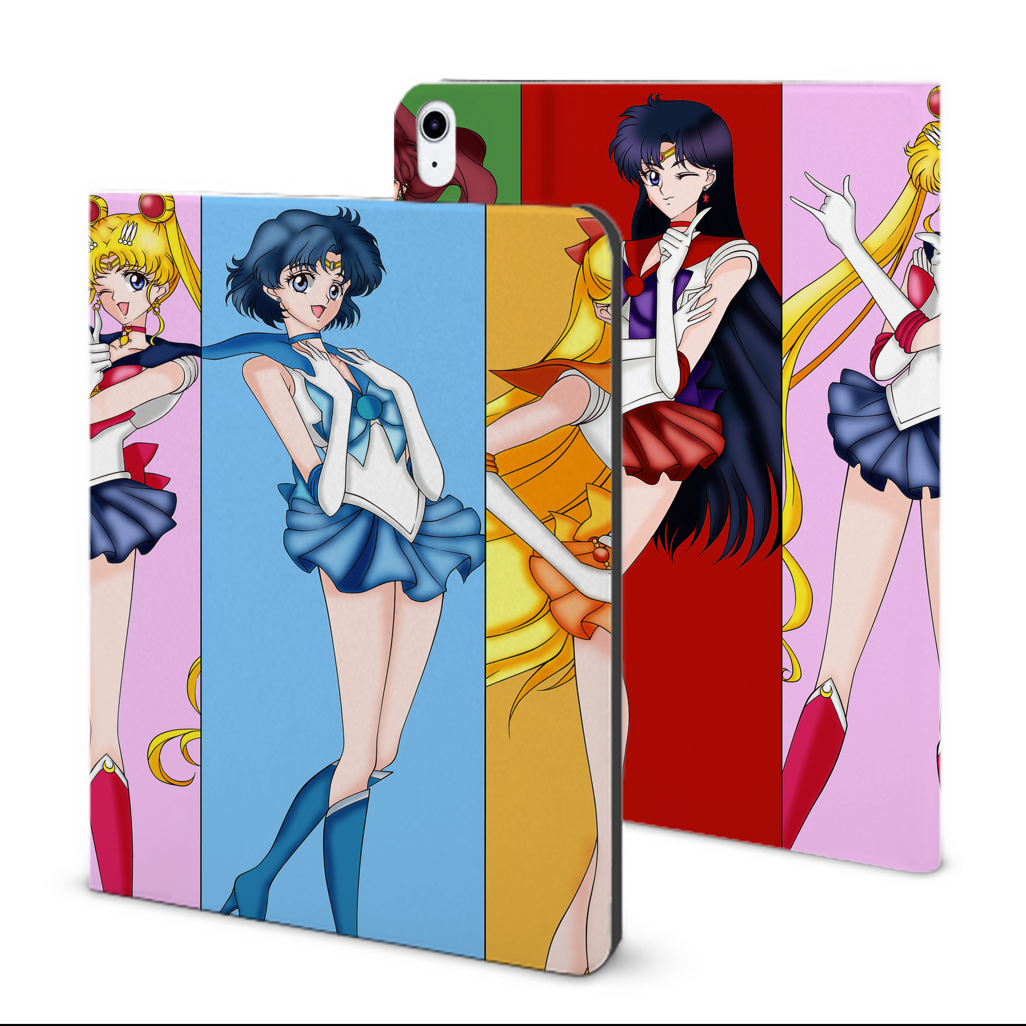 （画像用） 美少女戦士セーラームーン Sailor Moon IPad ケース ブック型 PUレザー TPU 耐衝撃 軽量 薄型 ペン収納なし 全面保護 IPad 各モデル対応